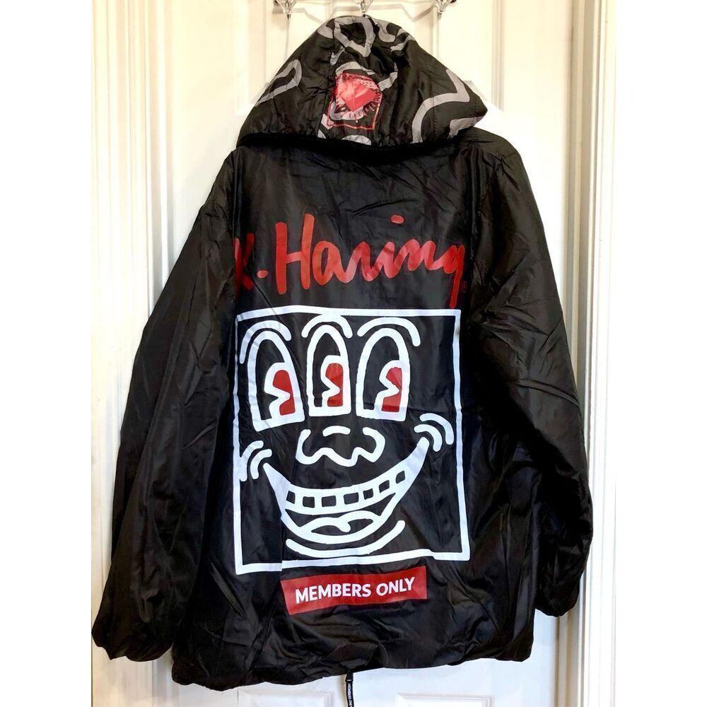 MEMBERS ONLY + KEITH HARANG - M Sz XL -NWT Reversible Puffer Jacket - Picture 11 of 16